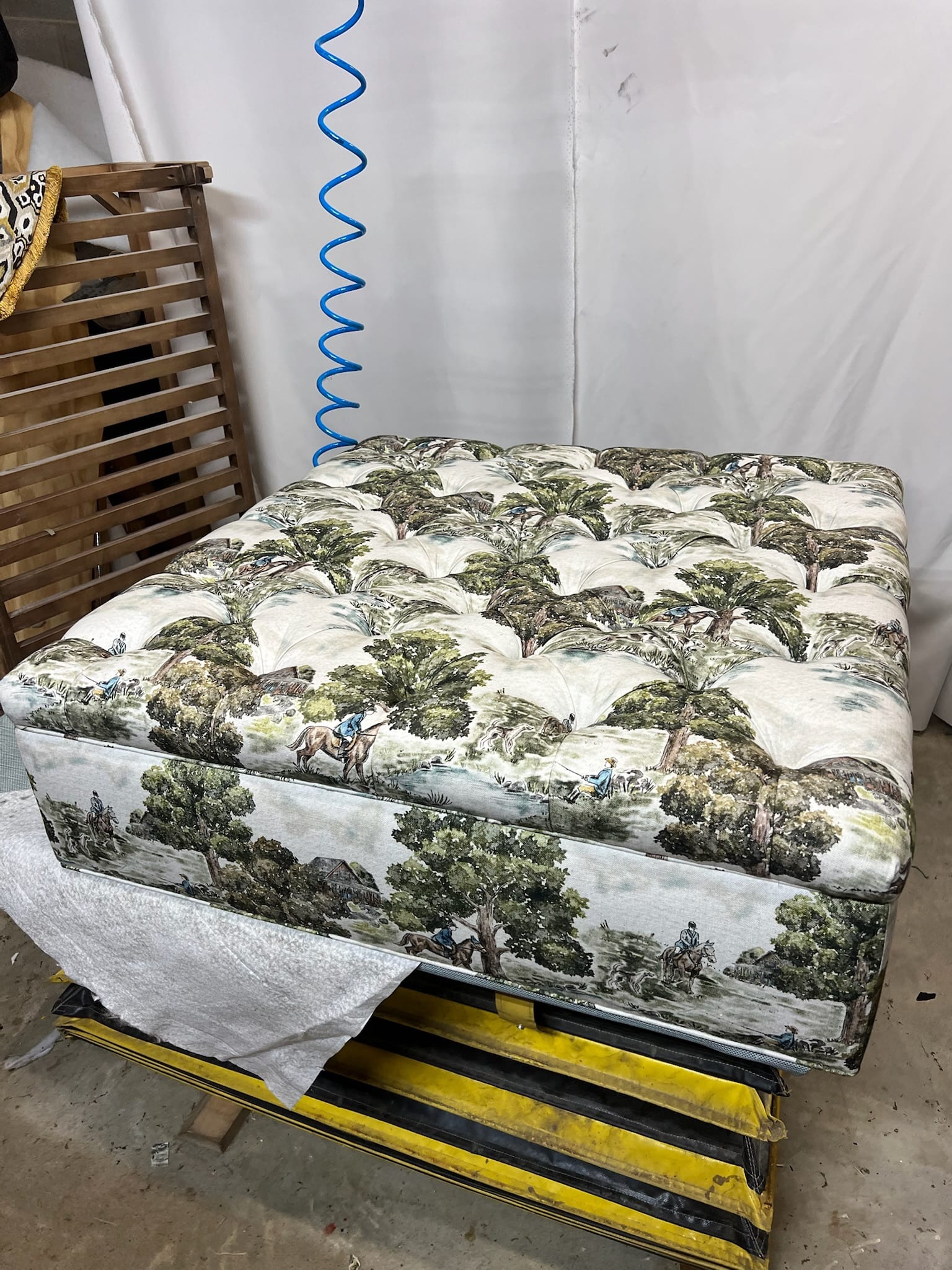 Custom window seat upholstery and cushions