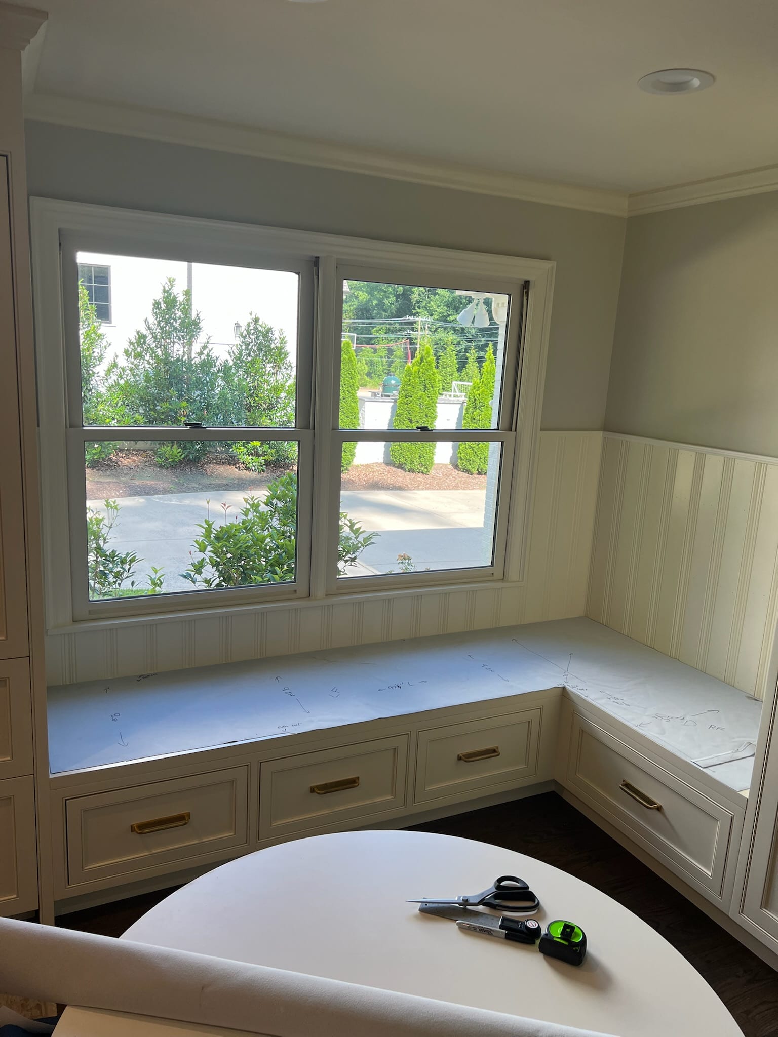 Motorhome interior reupholstered
