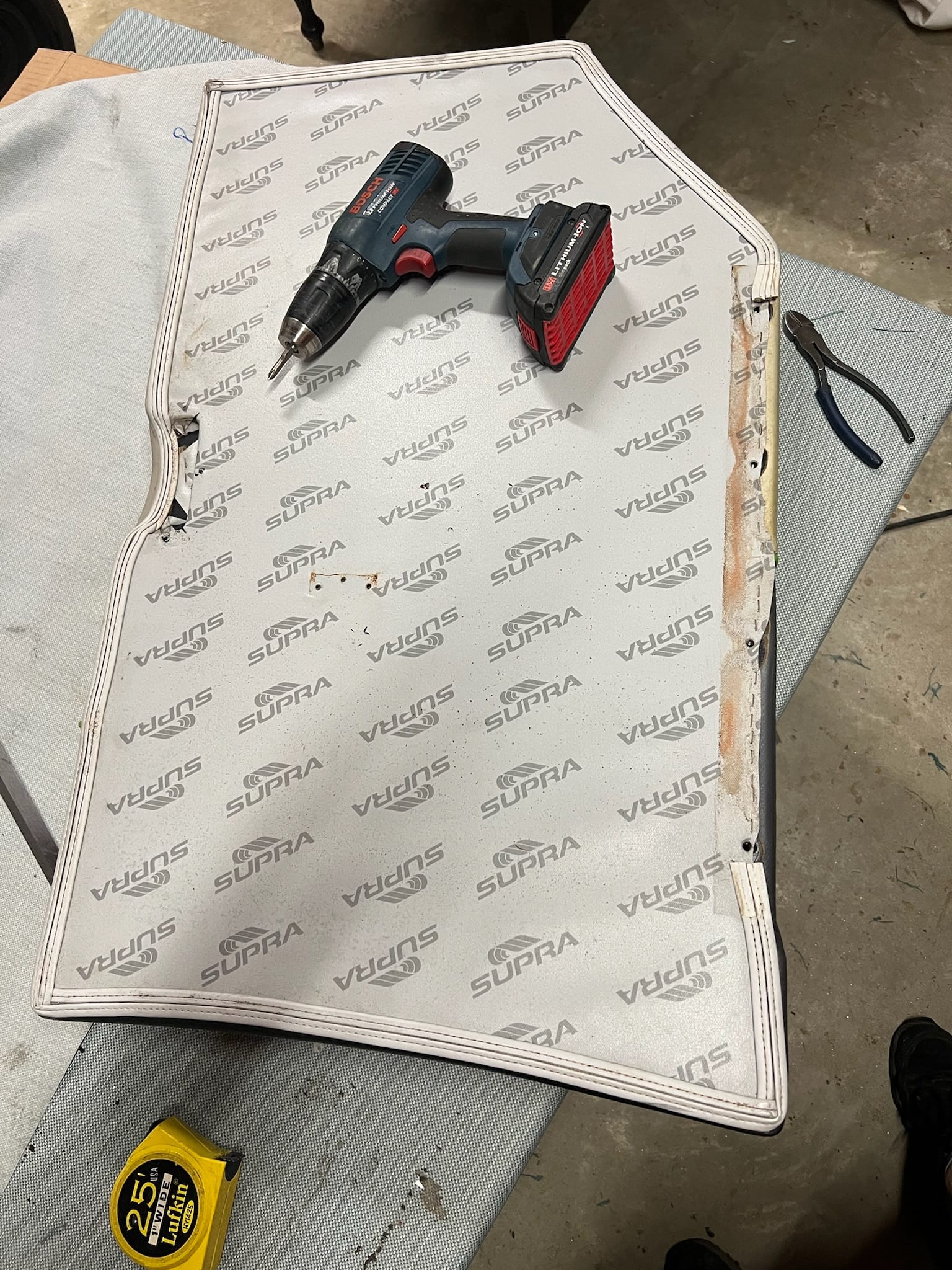 Pattern cutting at the sewing bench